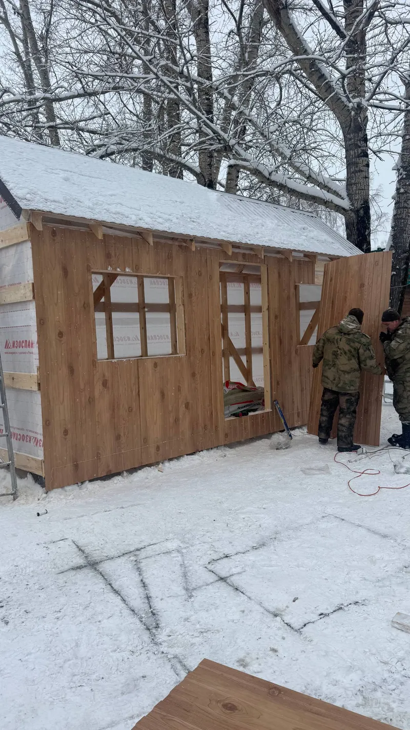 Установка бытовки для детской площадки — фото 1